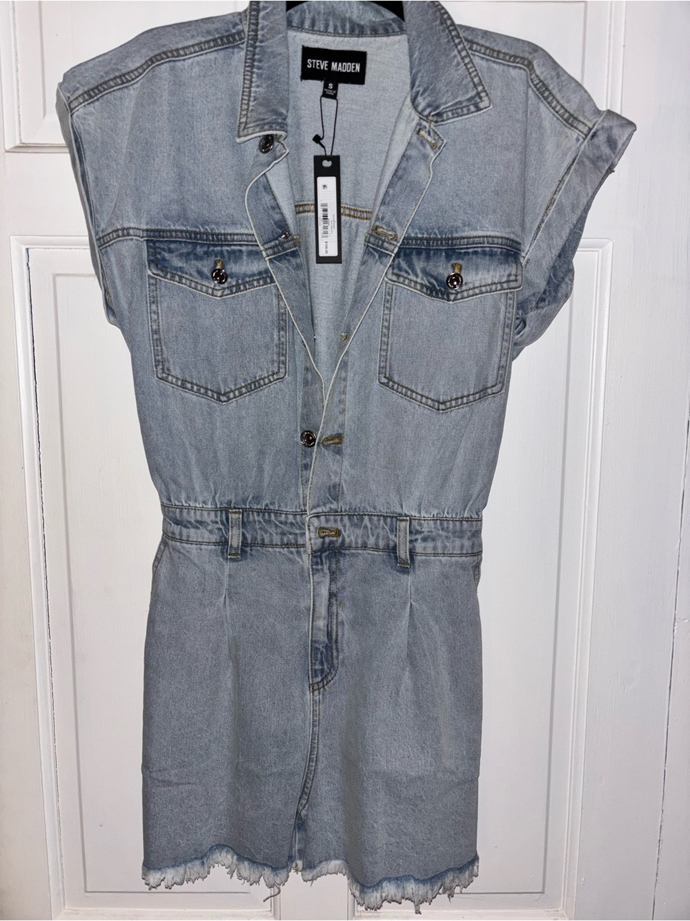 NWT Revolve/Steve Madden denim romper - S